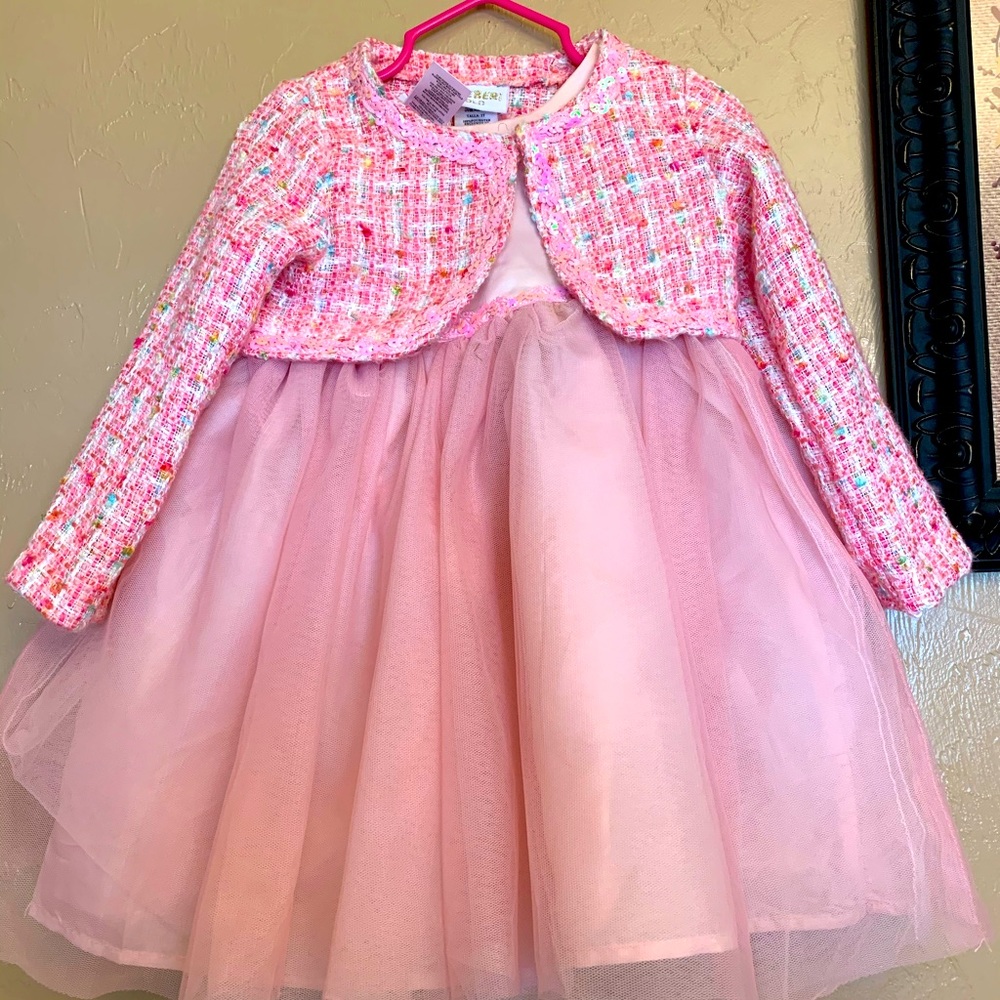 Toddler Dress and Cardigan Set